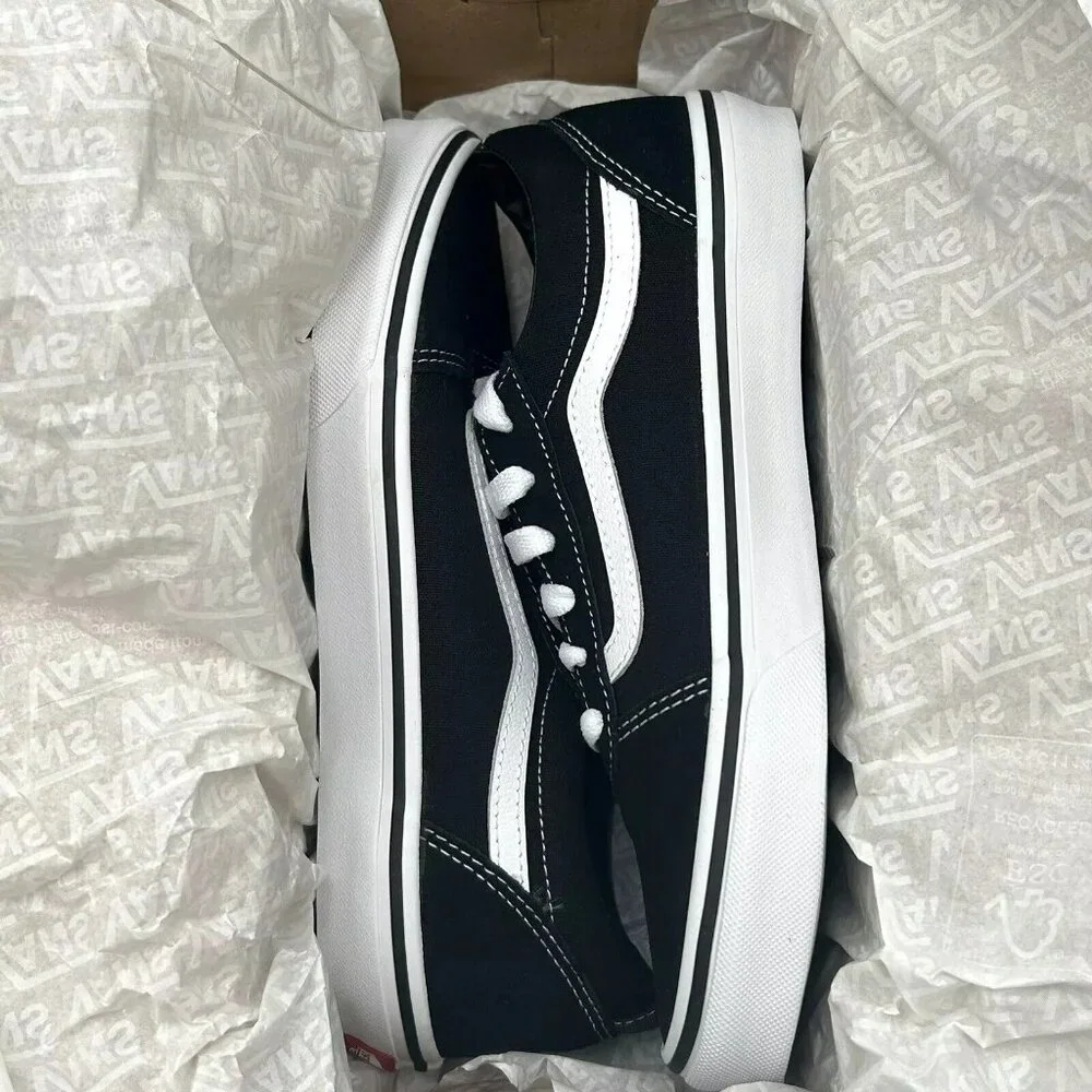 Vans Ward Youth‎ Boy's/Girl's Canvas Casual Sneaker Size 3 Black Low Top Shoes